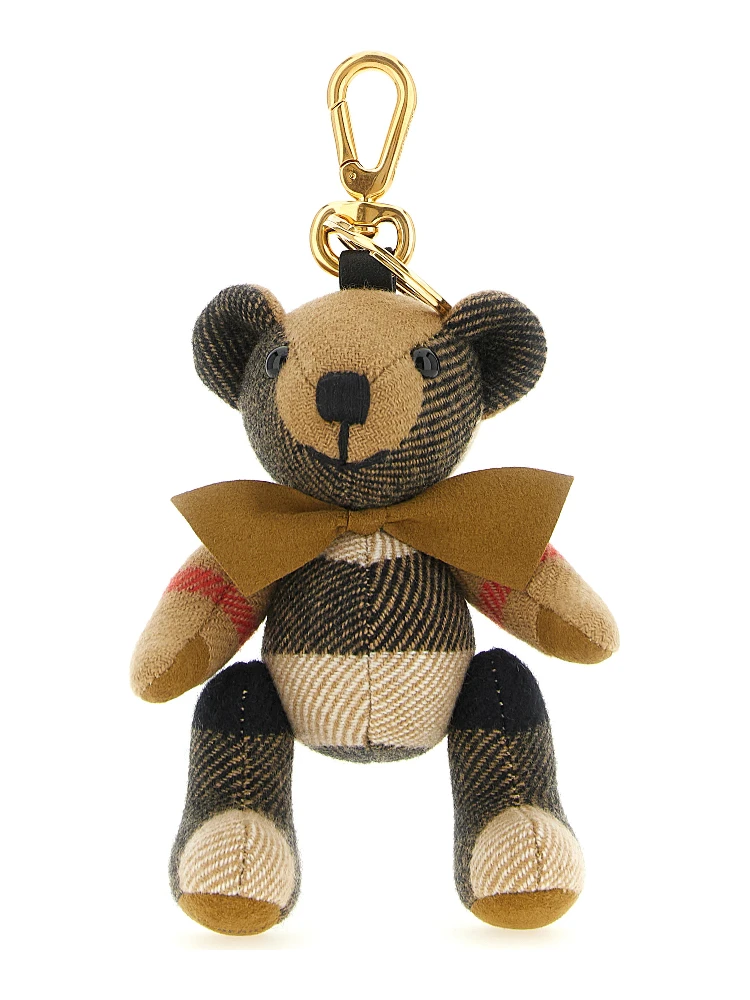 Beige Cashmere Keychain