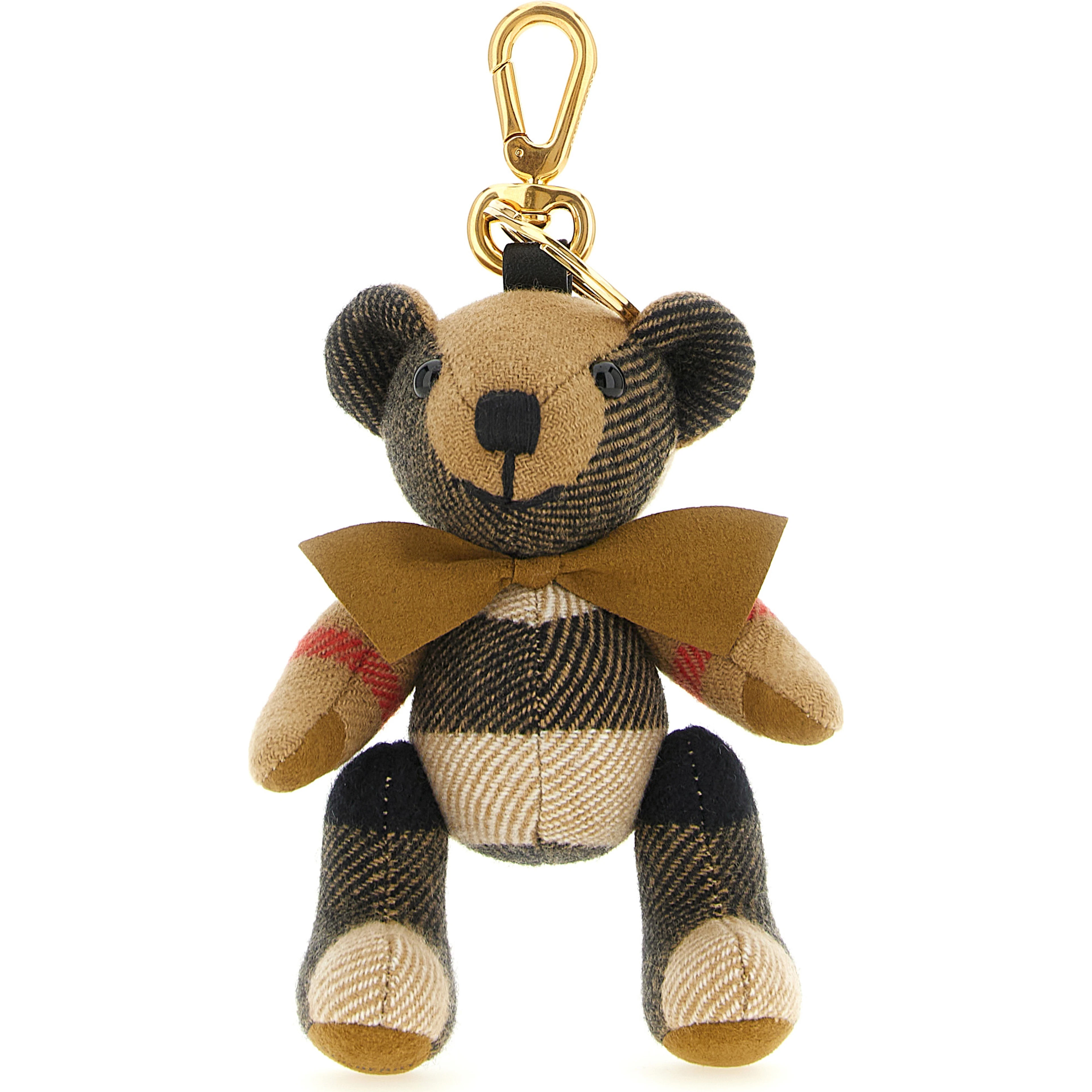 Beige Cashmere Keychain