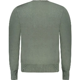 Verde Viscosa Uomo Maglia