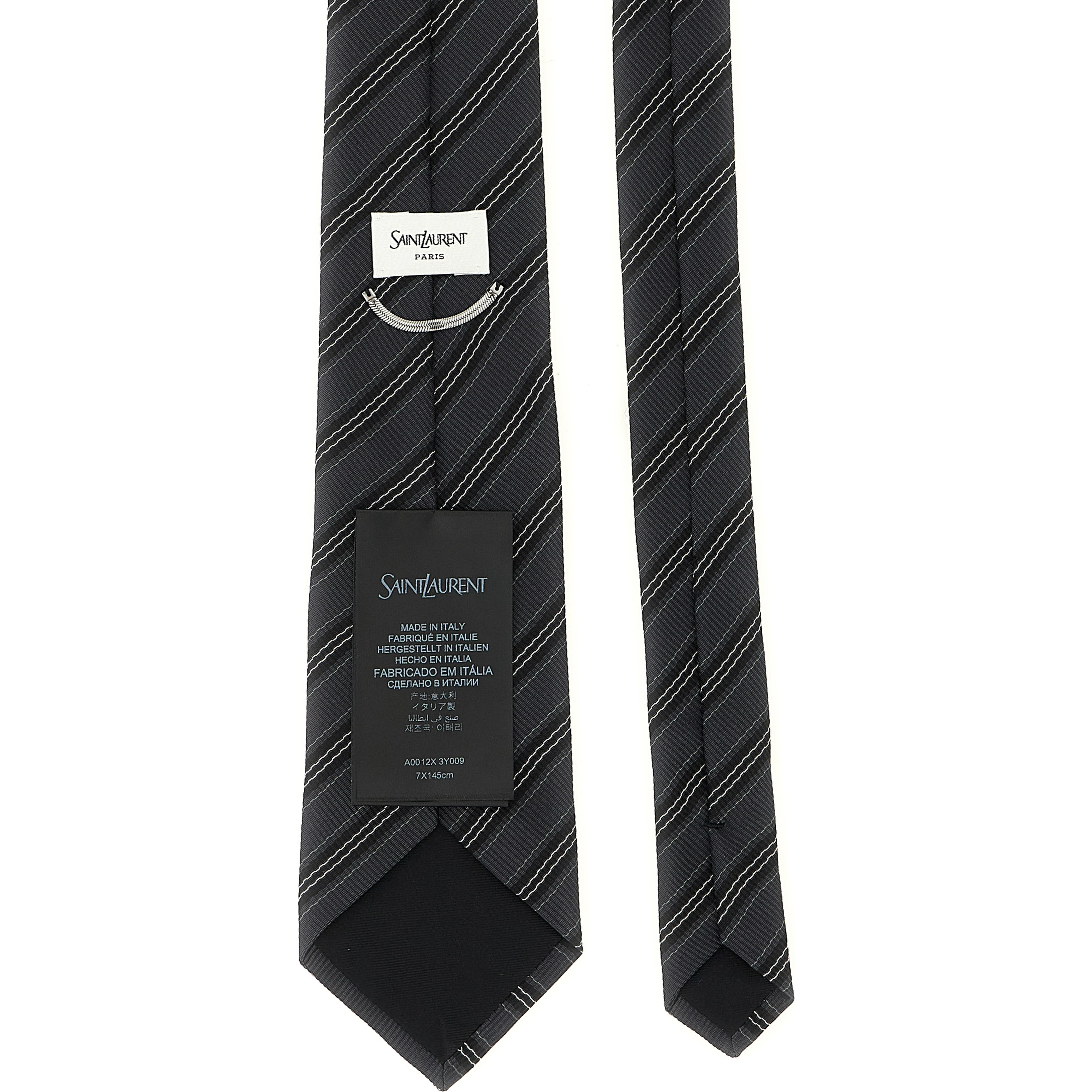 Gray Silk Tie