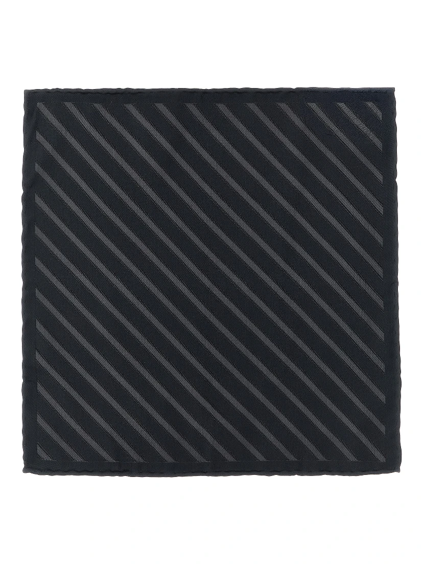 Gray Silk Pocket Square
