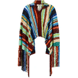 Multicolor Viscose Coat