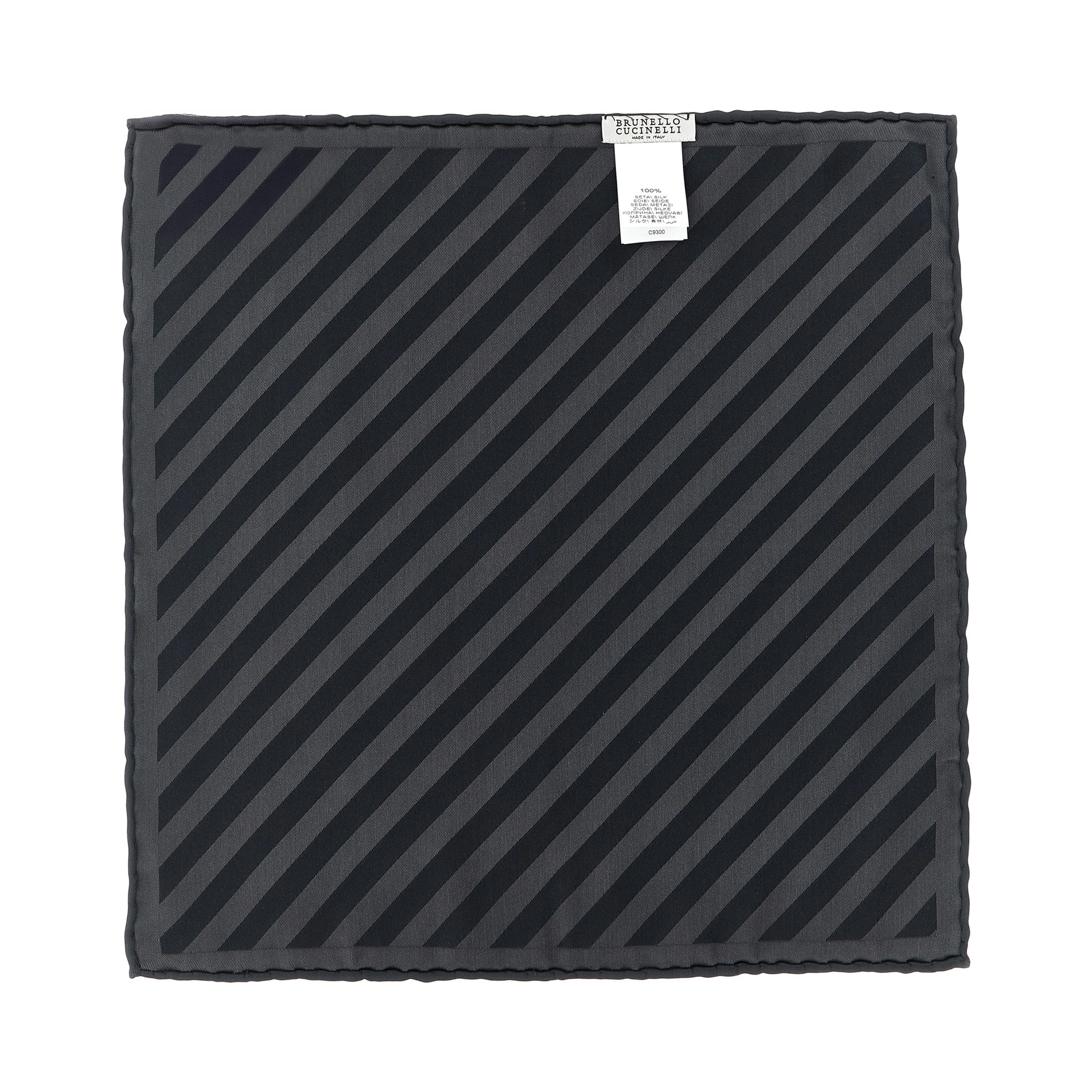 Gray Silk Pocket Square