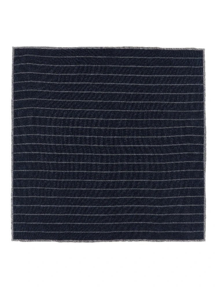 Blue Silk Pocket Square