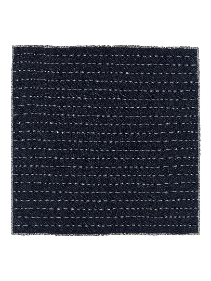Blue Silk Pocket Square