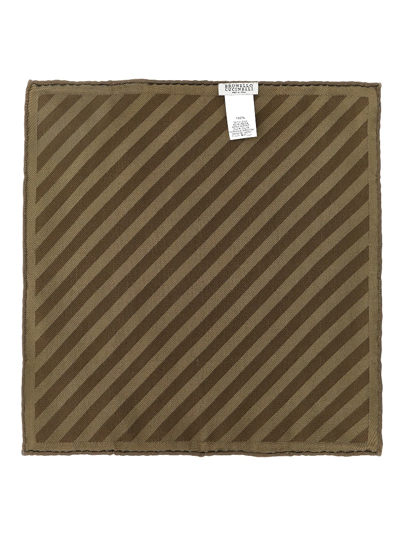 Brown Silk Foulard
