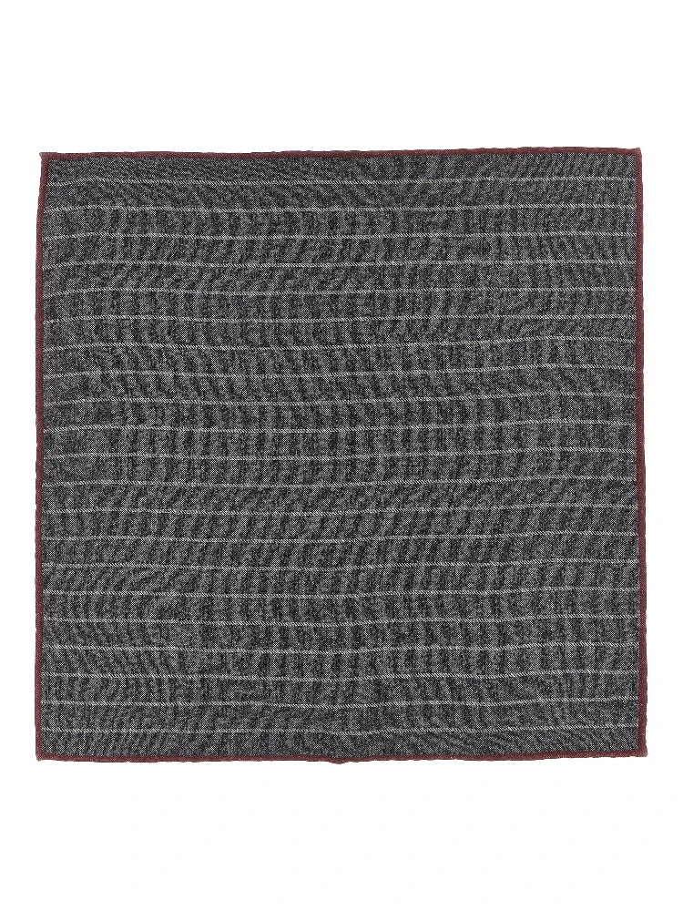 Gray Silk Pocket Square