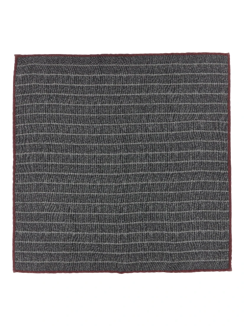 Gray Silk Pocket Square
