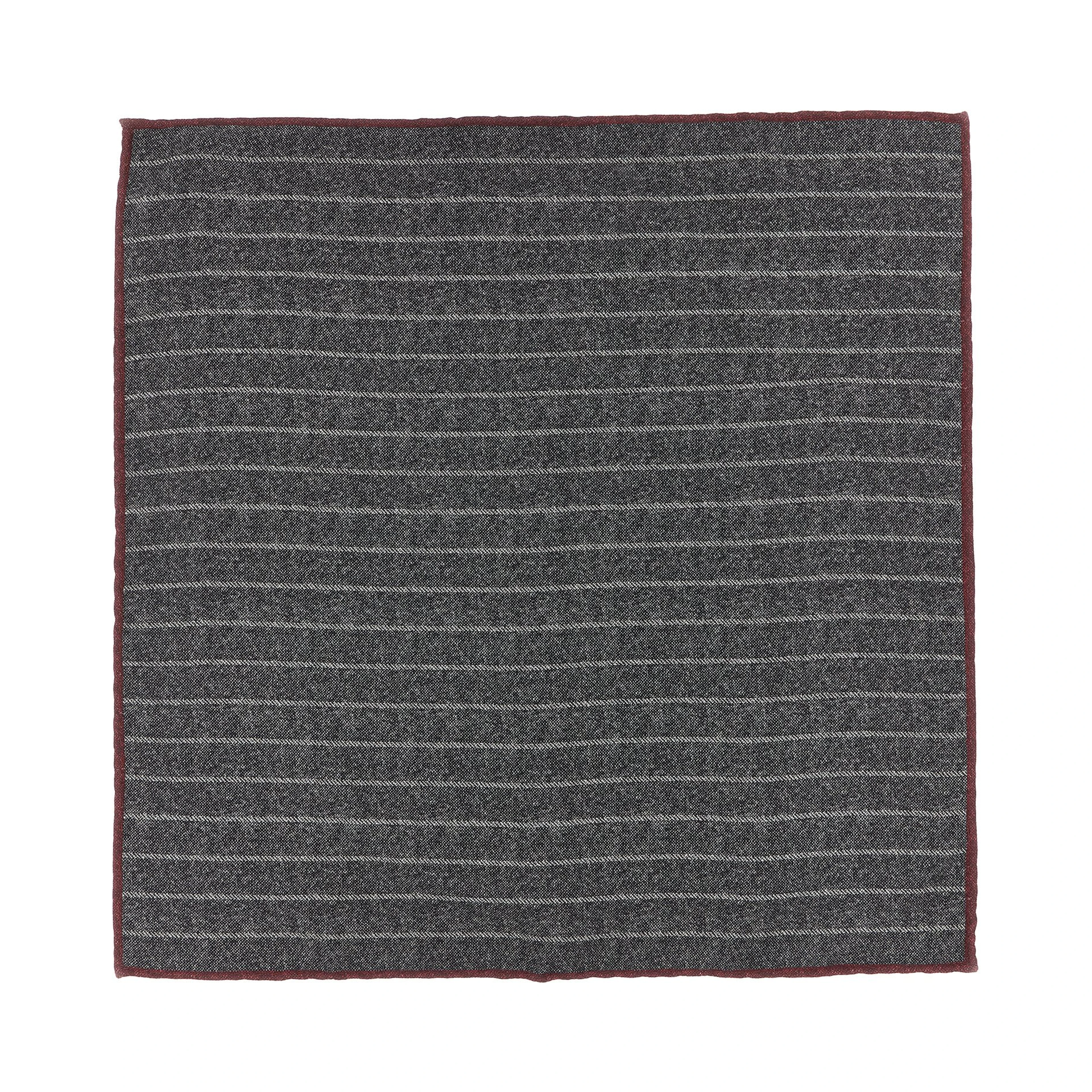 Gray Silk Pocket Square