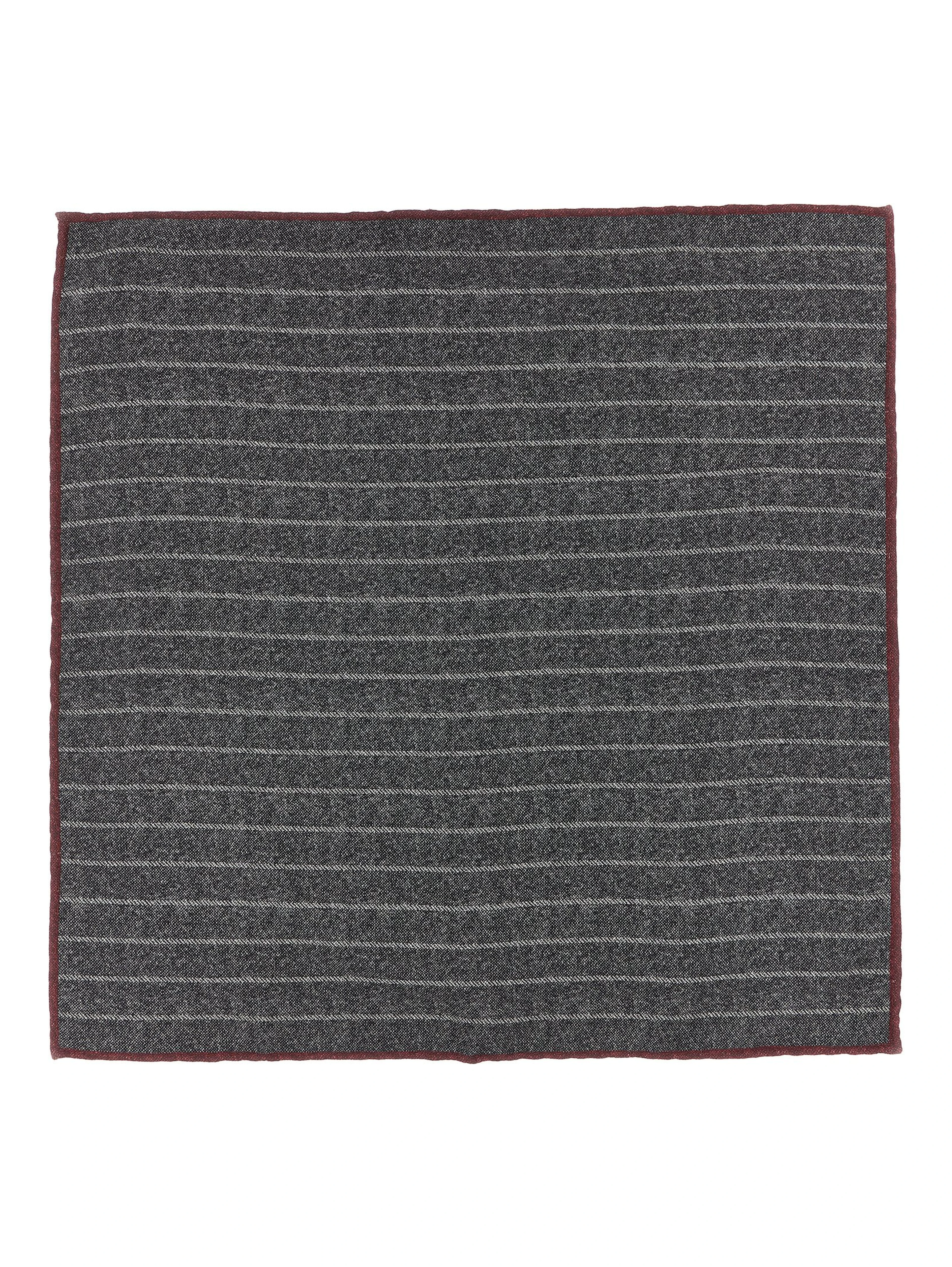 Gray Silk Pocket Square