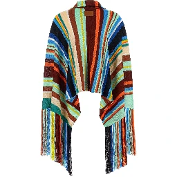 Multicolor Viscose Coat