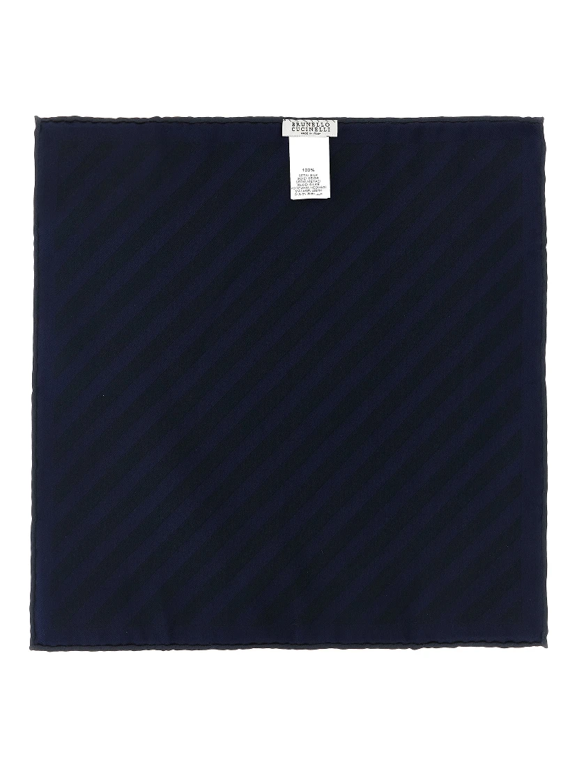 Blue Silk Pocket Square