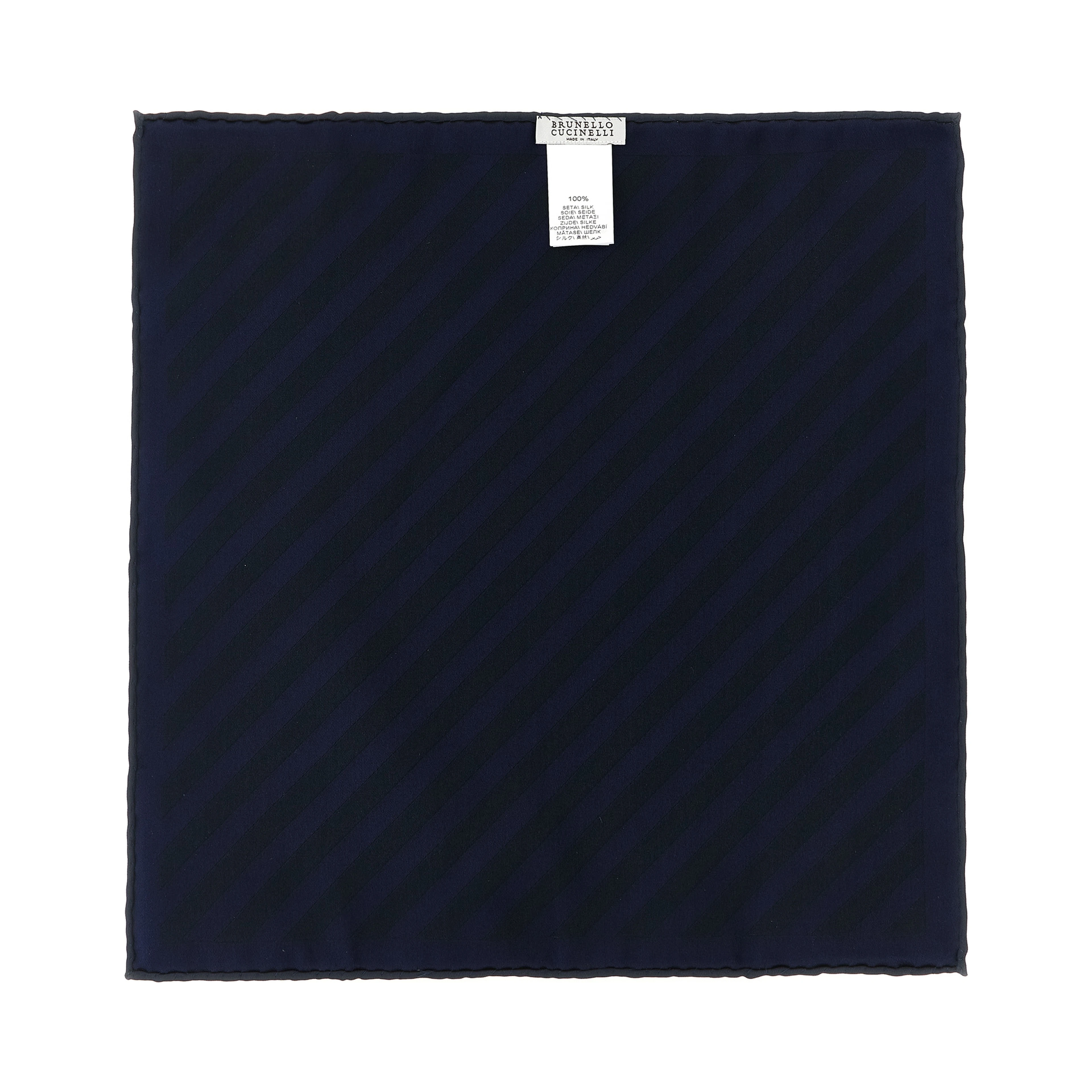 Blue Silk Pocket Square