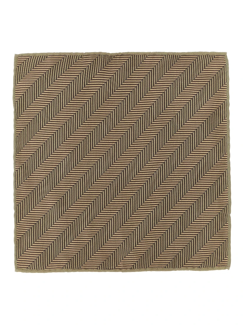 Beige Silk Pocket Square