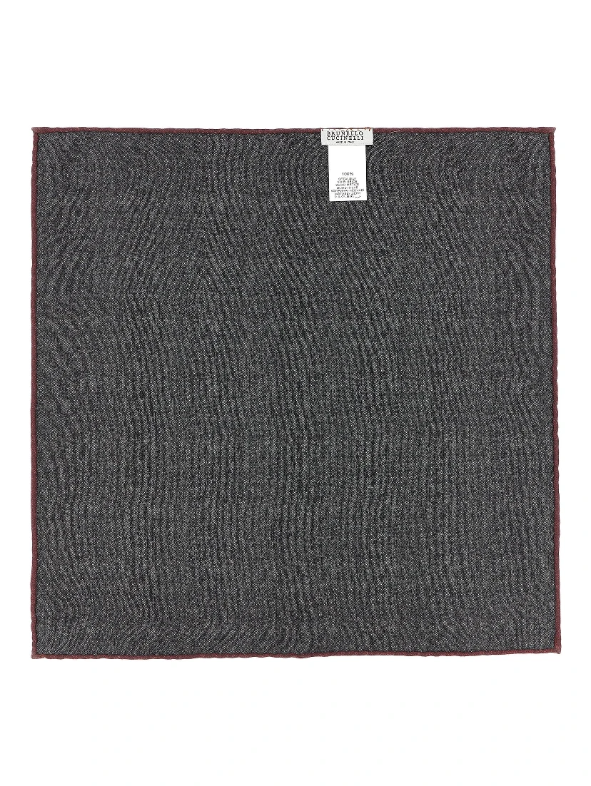 Gray Silk Pocket Square
