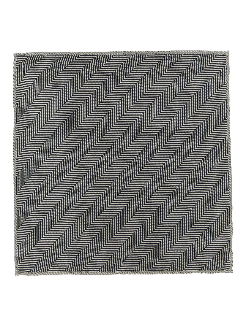 Gray Silk Pocket Square