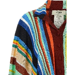Multicolor Viscose Coat