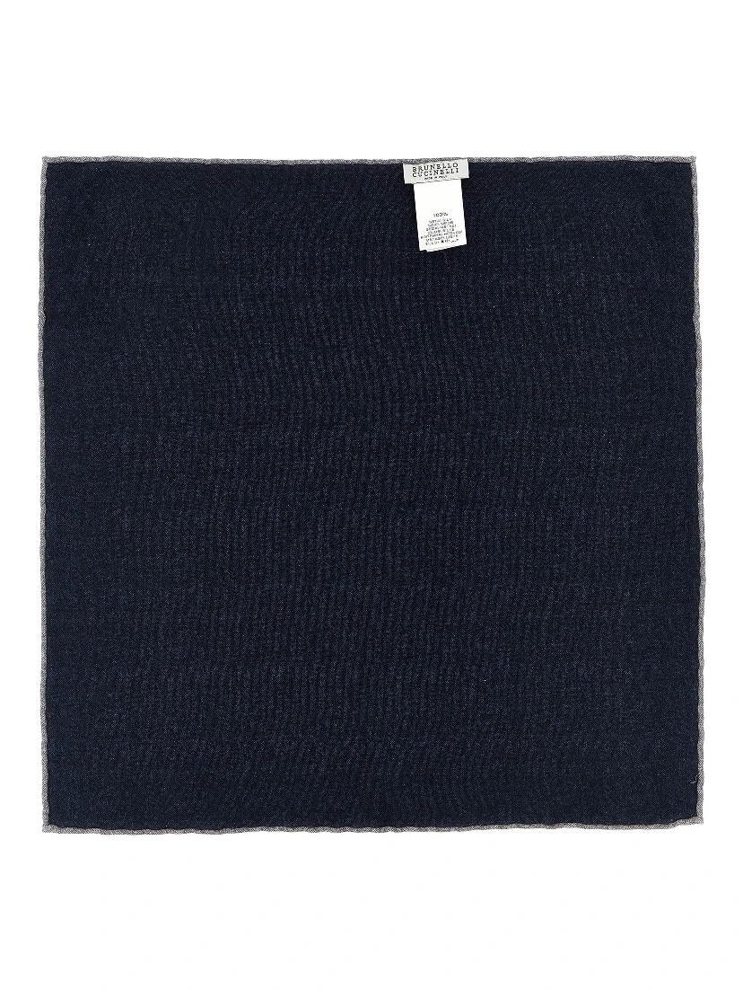 Blue Silk Pocket Square
