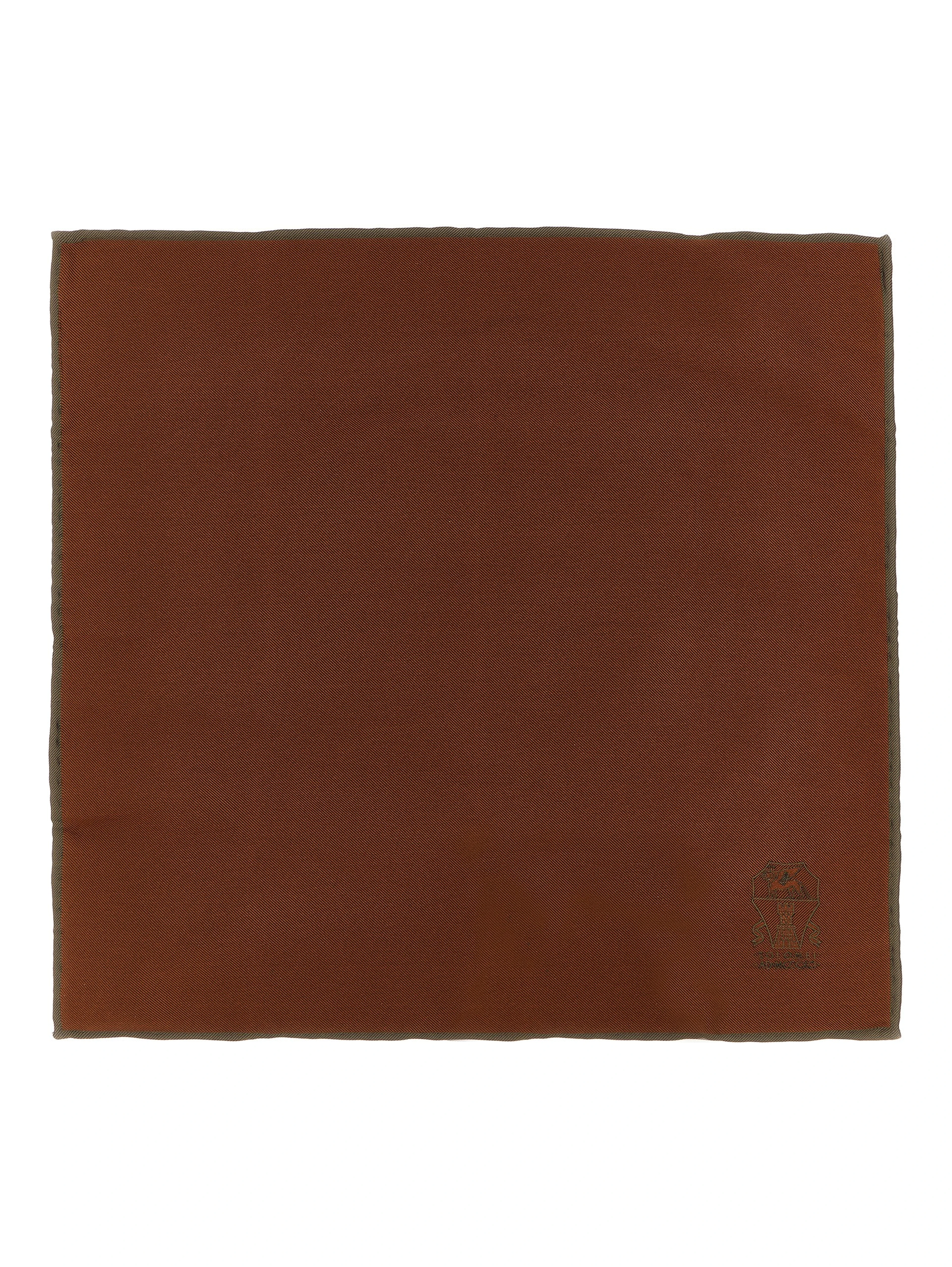 Brown Silk Scarf