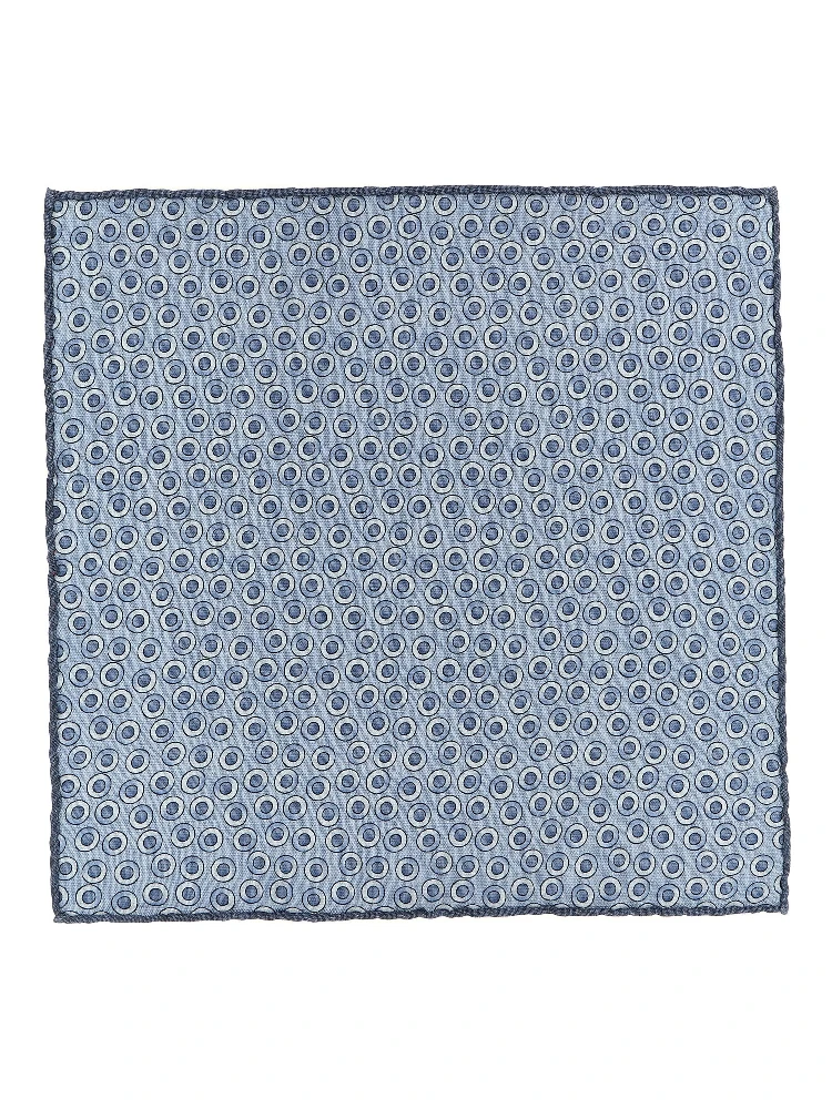 Blue Silk Pocket Square
