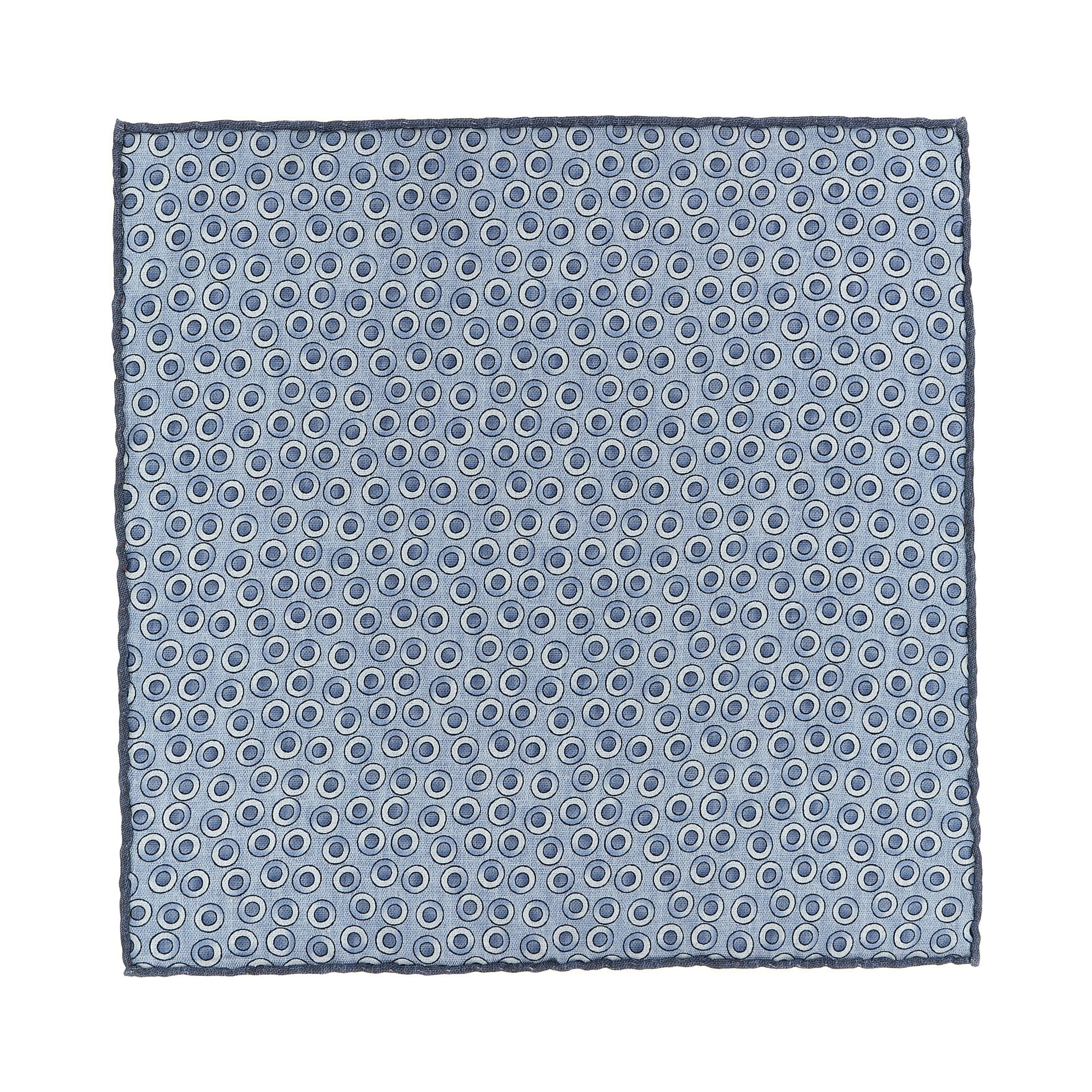 Blue Silk Pocket Square