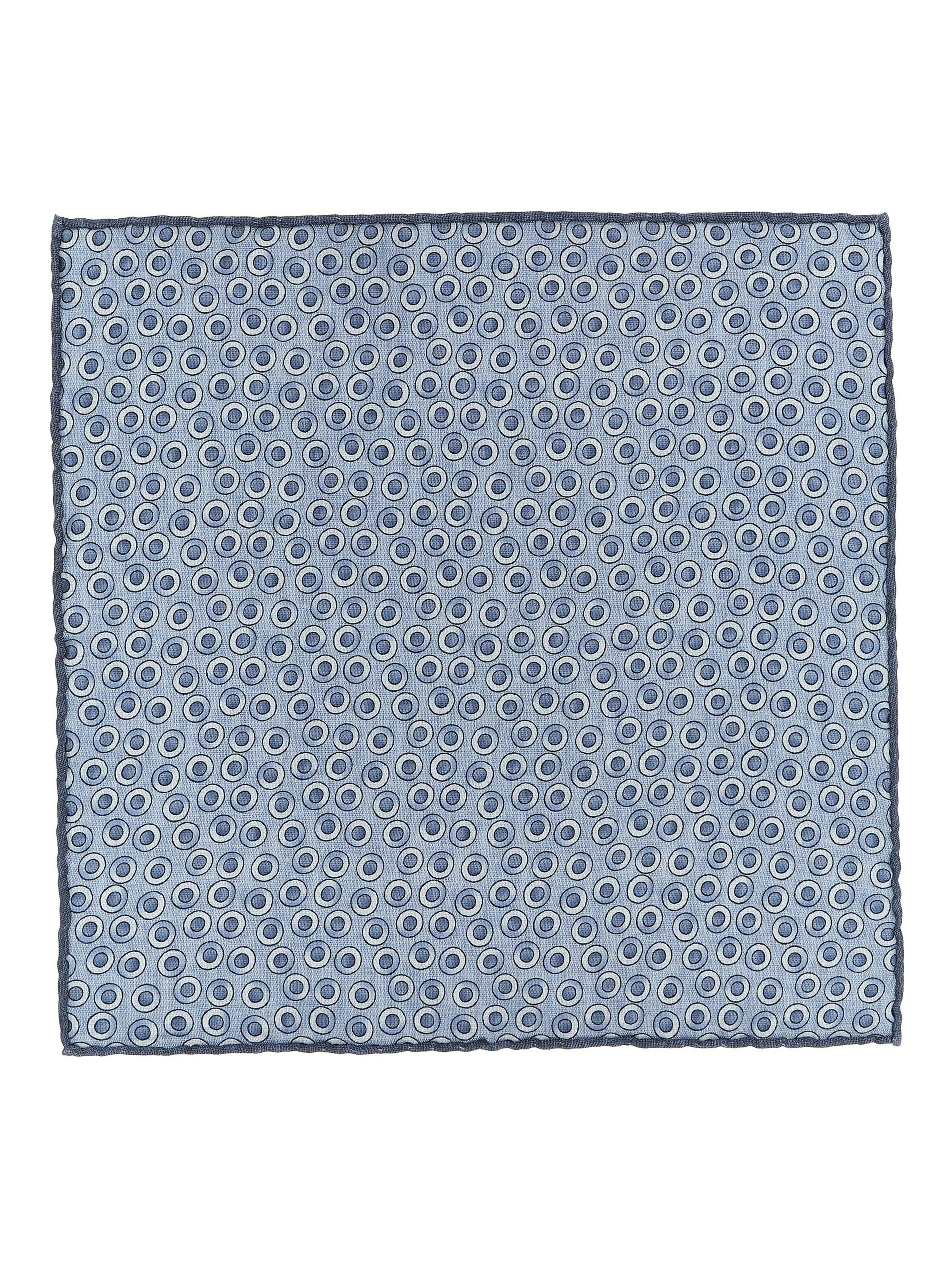 Blue Silk Pocket Square