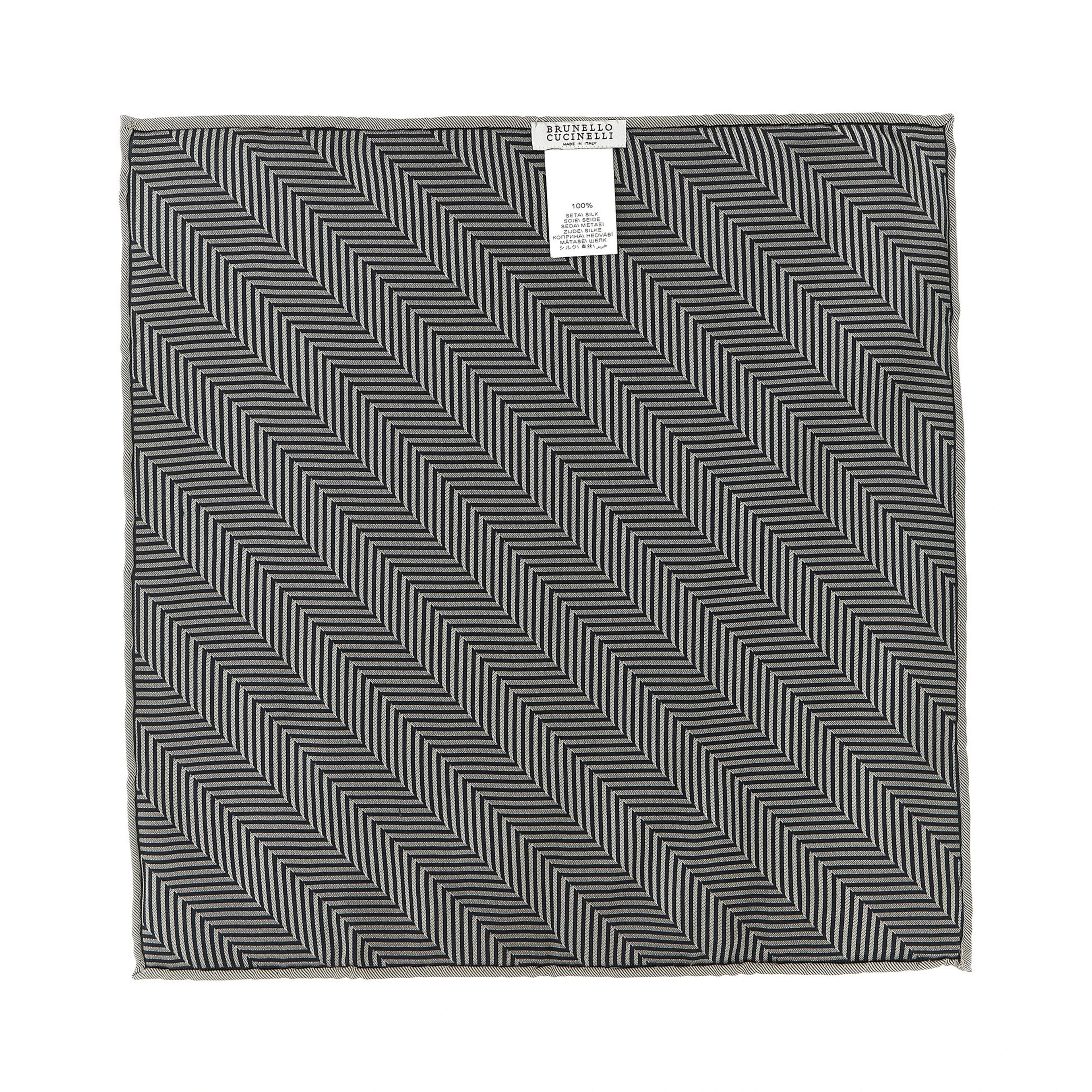 Gray Silk Pocket Square