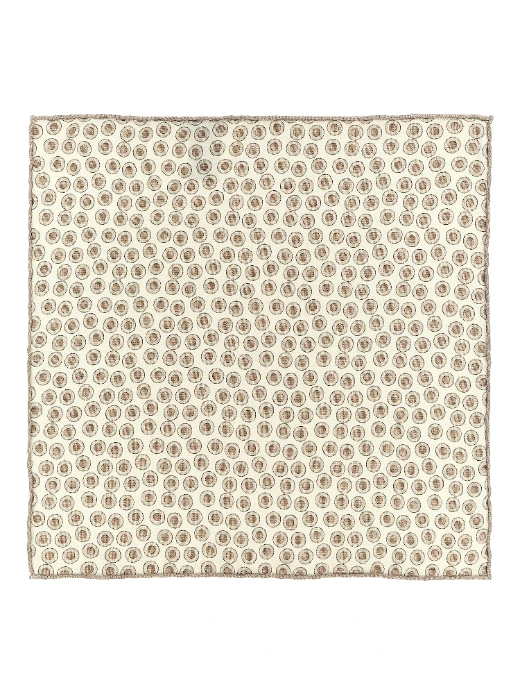 Beige Silk Foulard