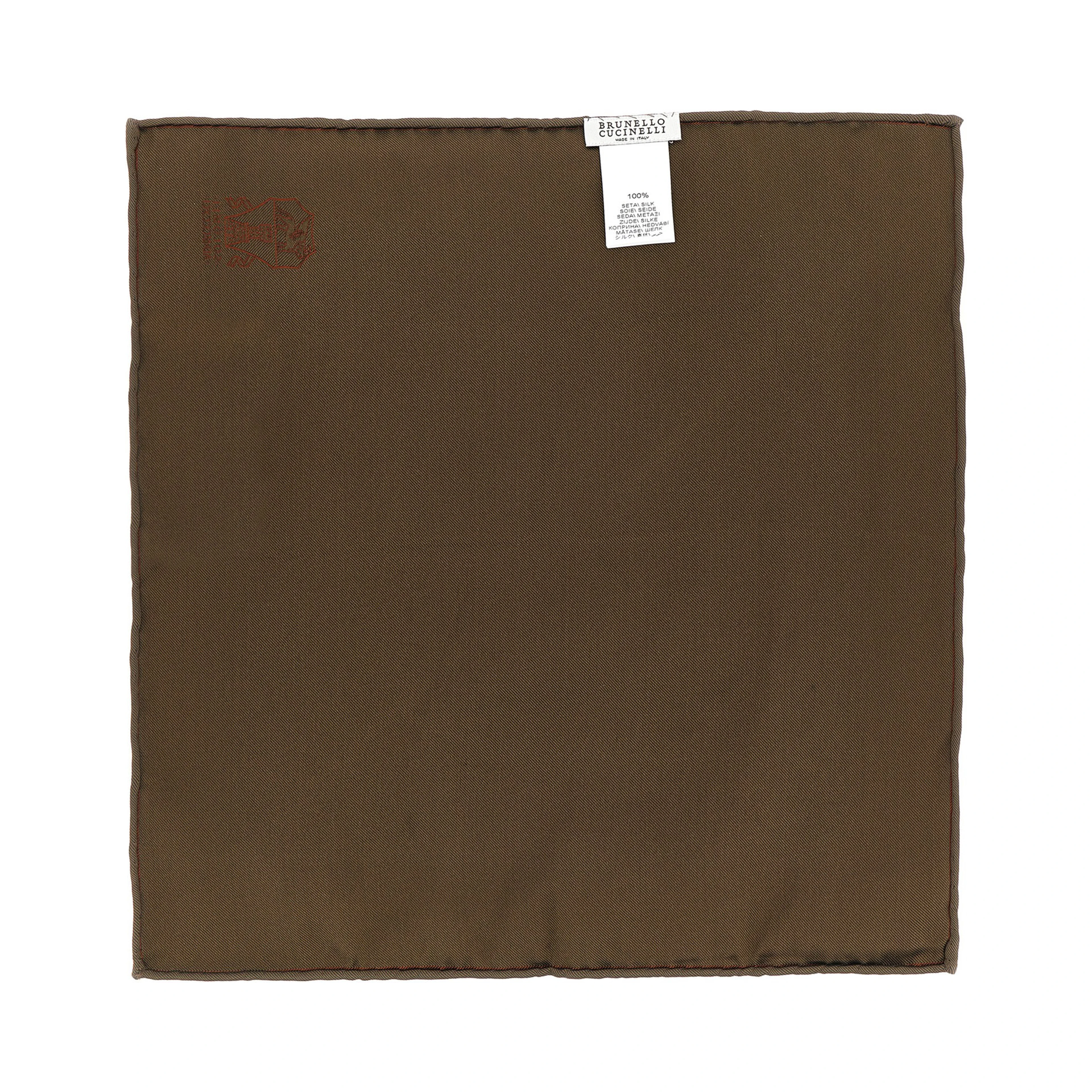 Brown Silk Scarf