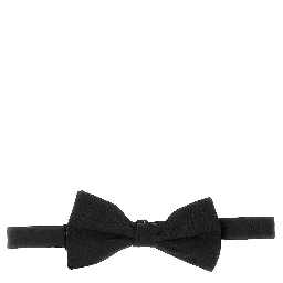 Black Silk Bowtie