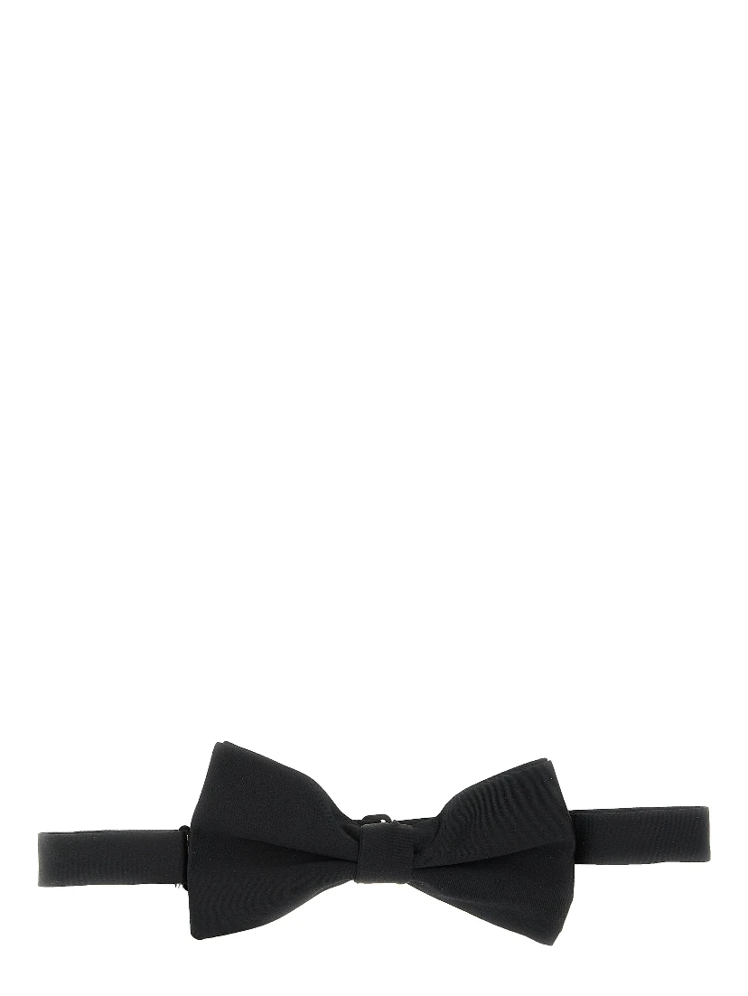 Black Silk Bowtie