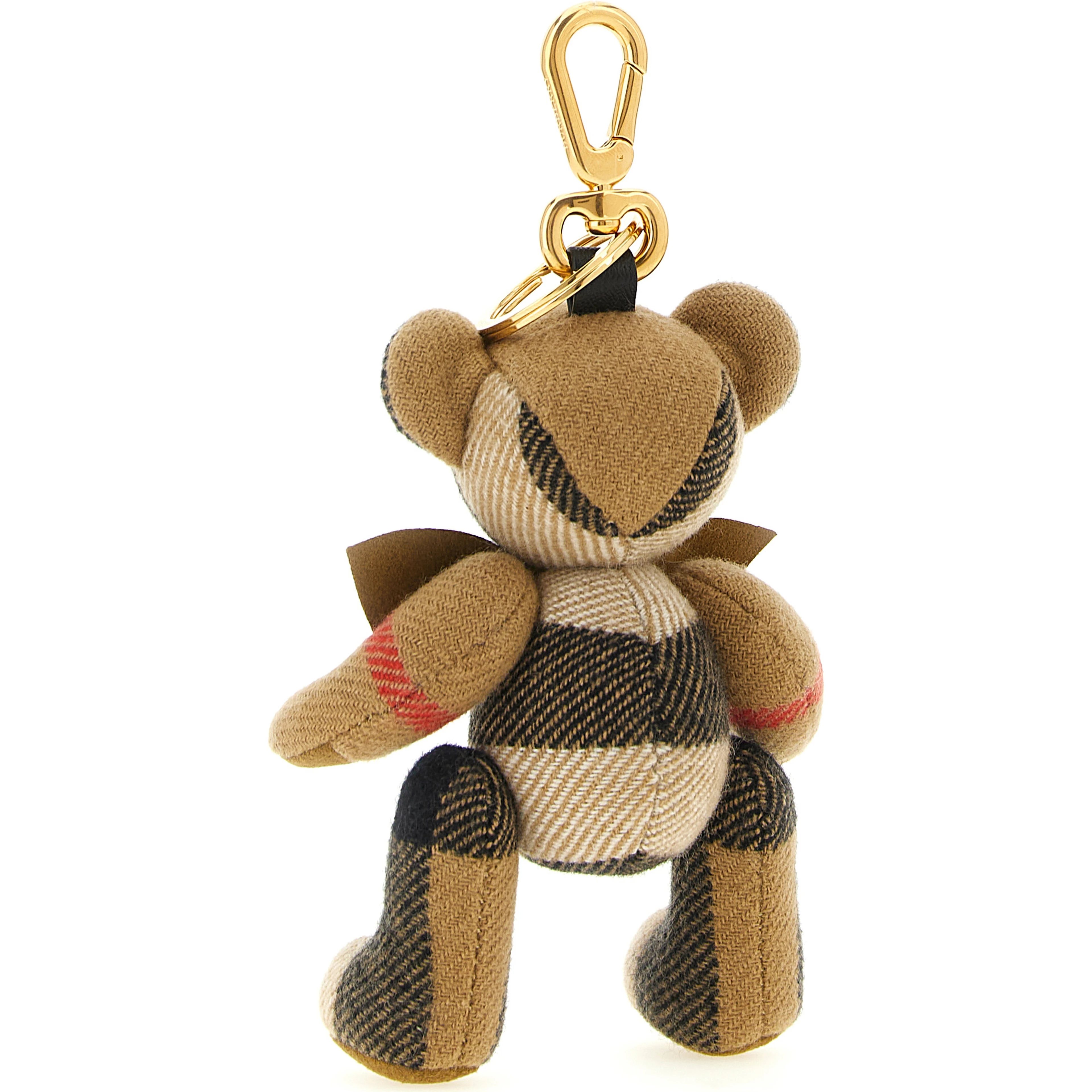 Beige Cashmere Keychain