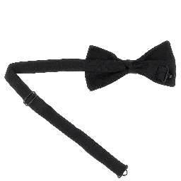 Black Silk Bowtie