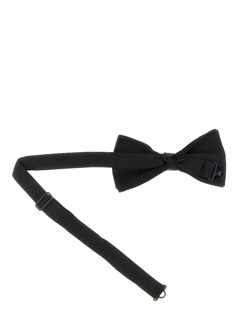 Black Silk Bowtie