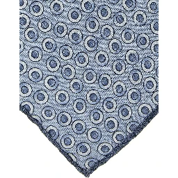 Blue Silk Pocket Square