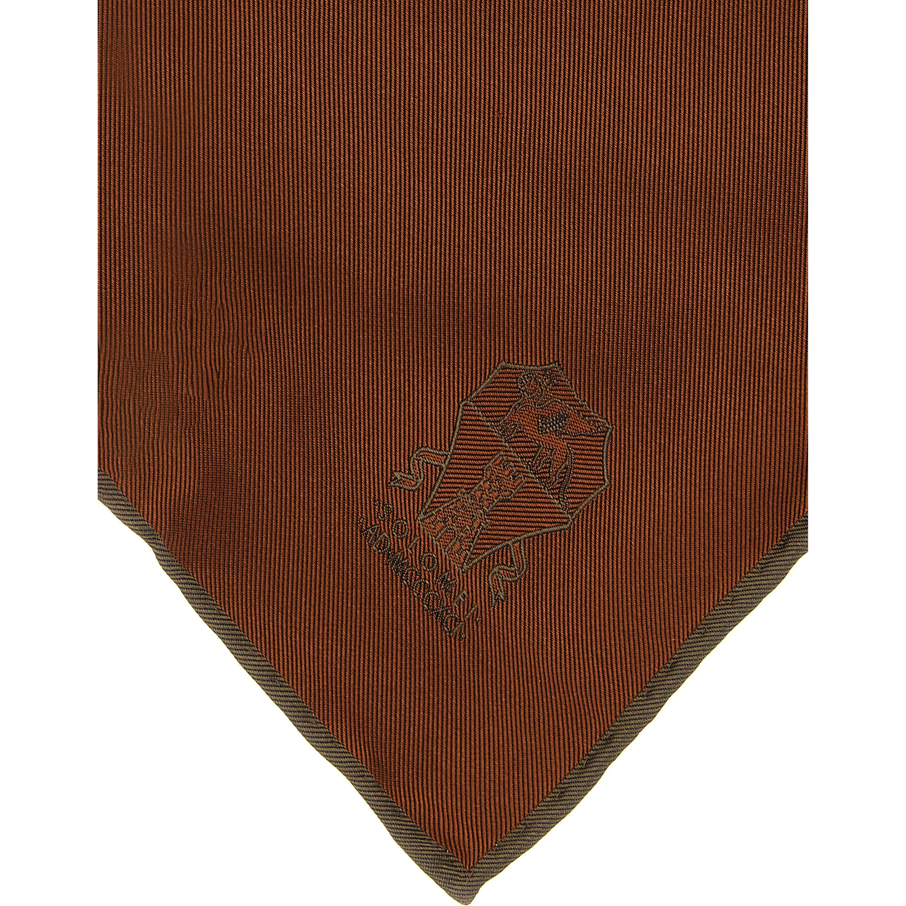 Brown Silk Scarf