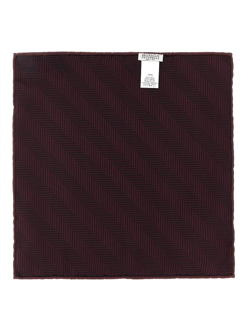 Bordeaux Silk Pocket Square