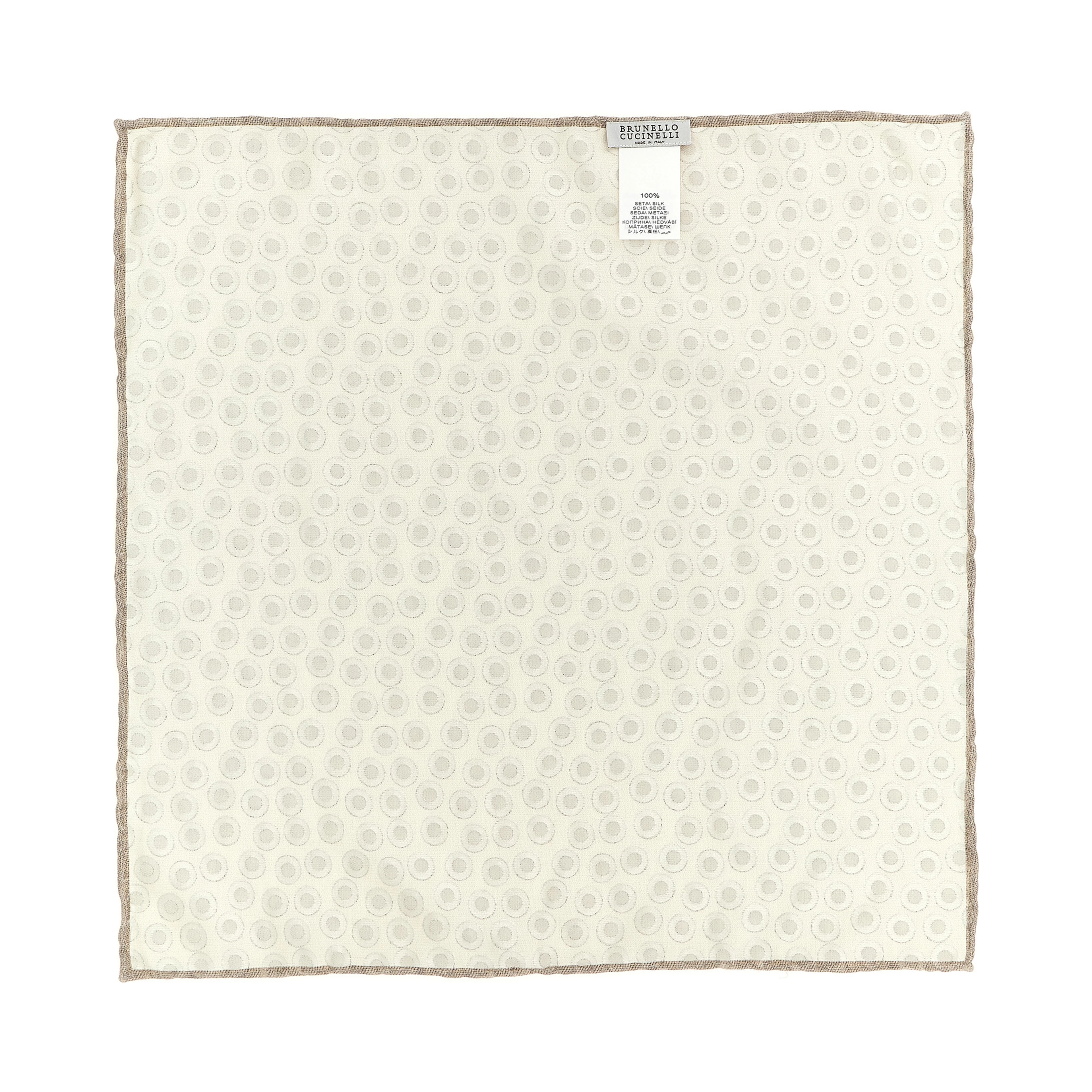 Beige Silk Foulard