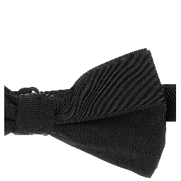 Black Silk Bowtie