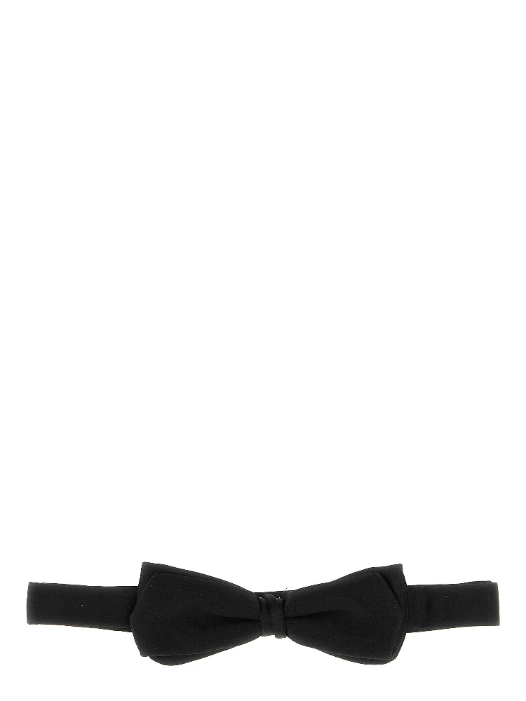 Black Silk Bowtie