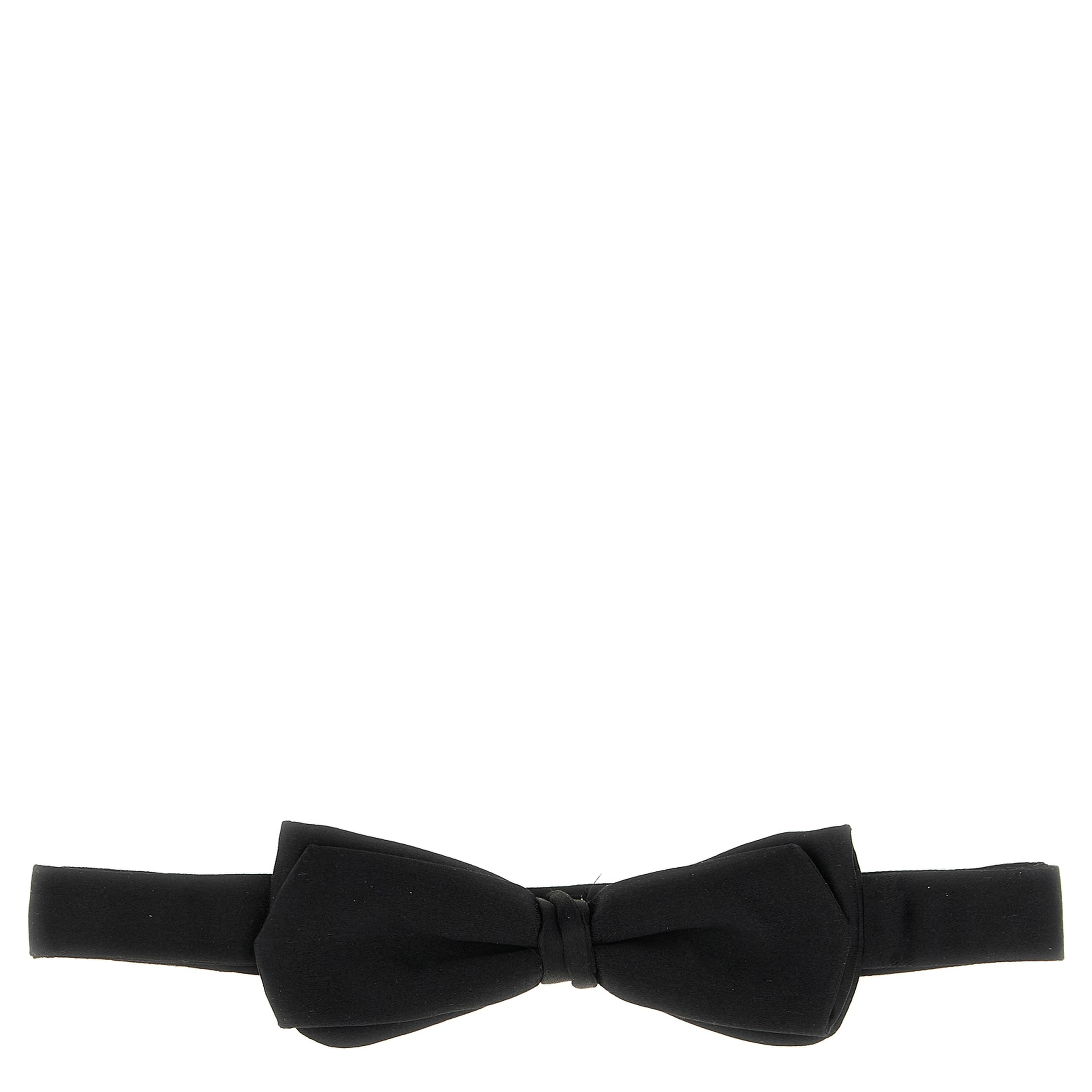 Black Silk Bowtie