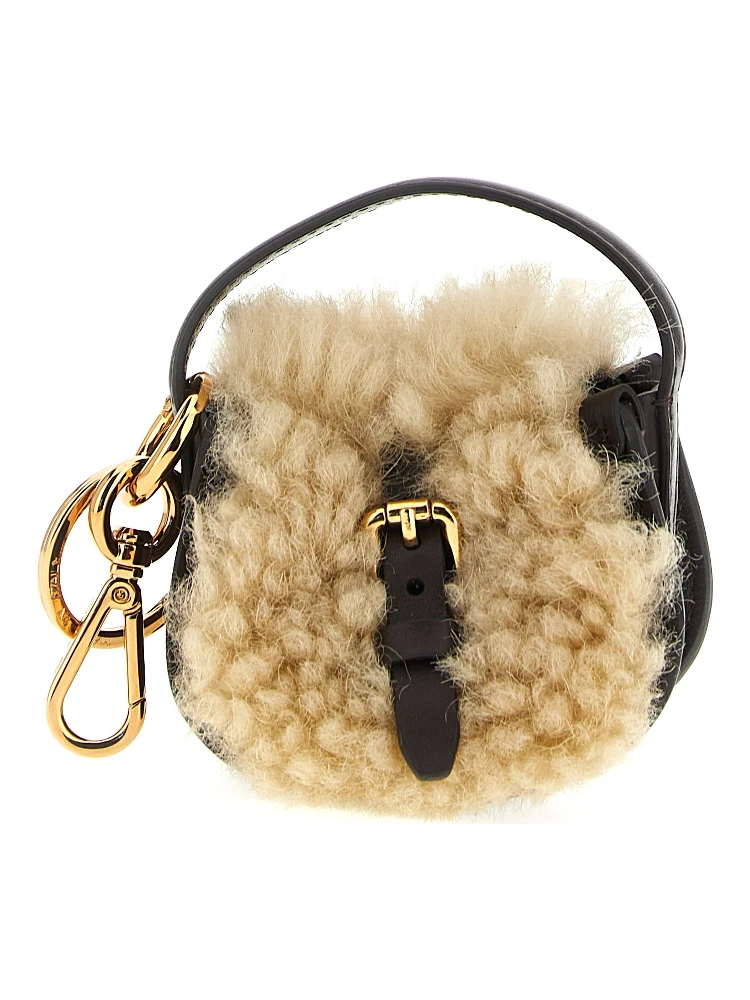 Multicolor Calfskin Keychain
