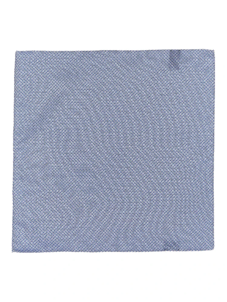 Blue Polyester Pocket Square