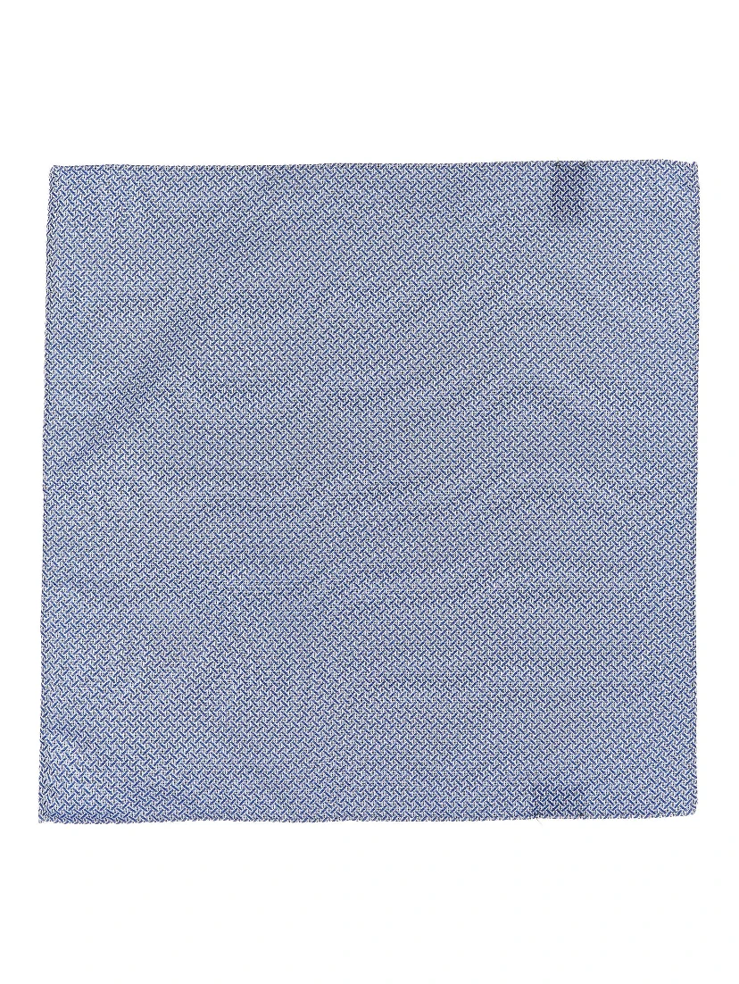 Blue Polyester Pocket Square