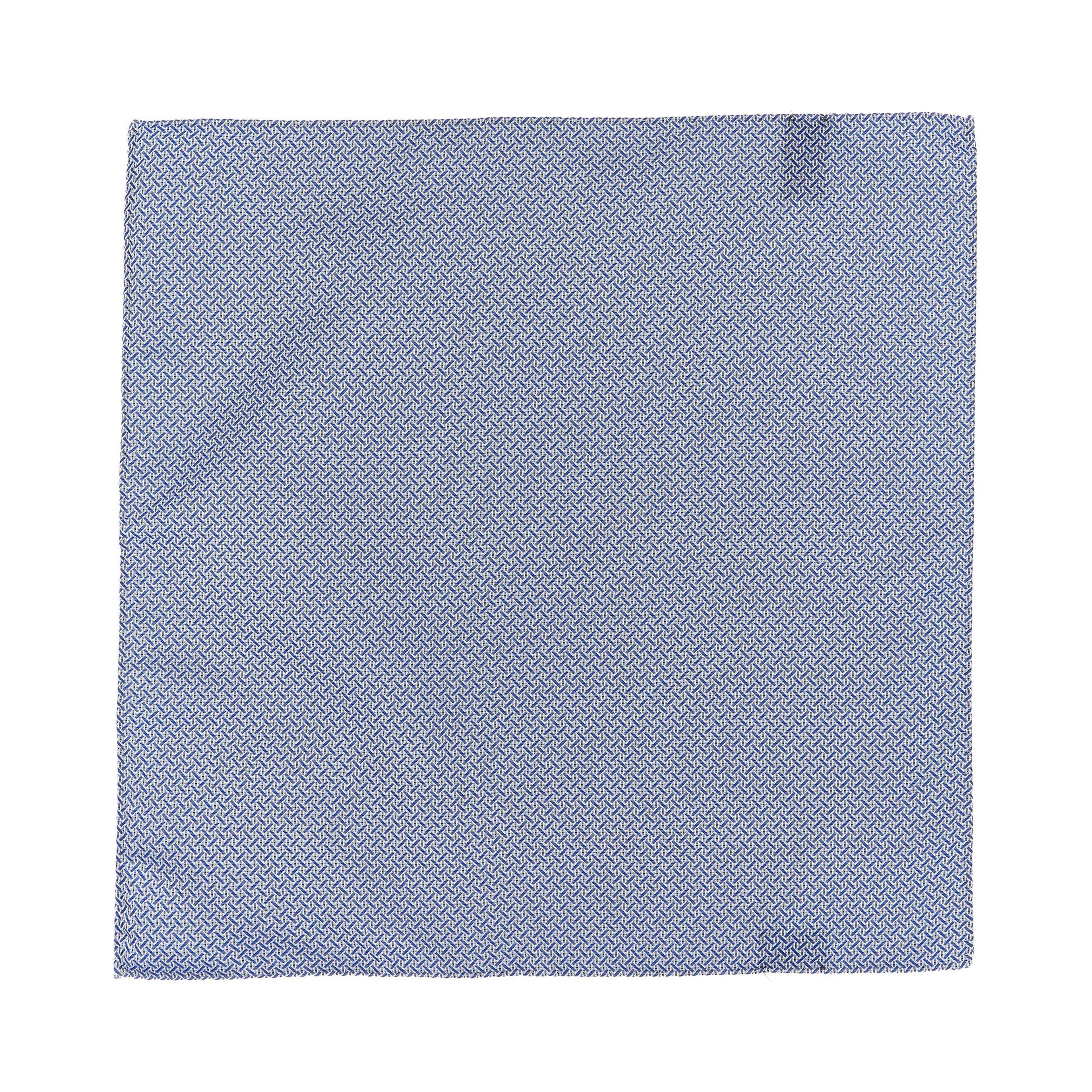 Blue Polyester Pocket Square