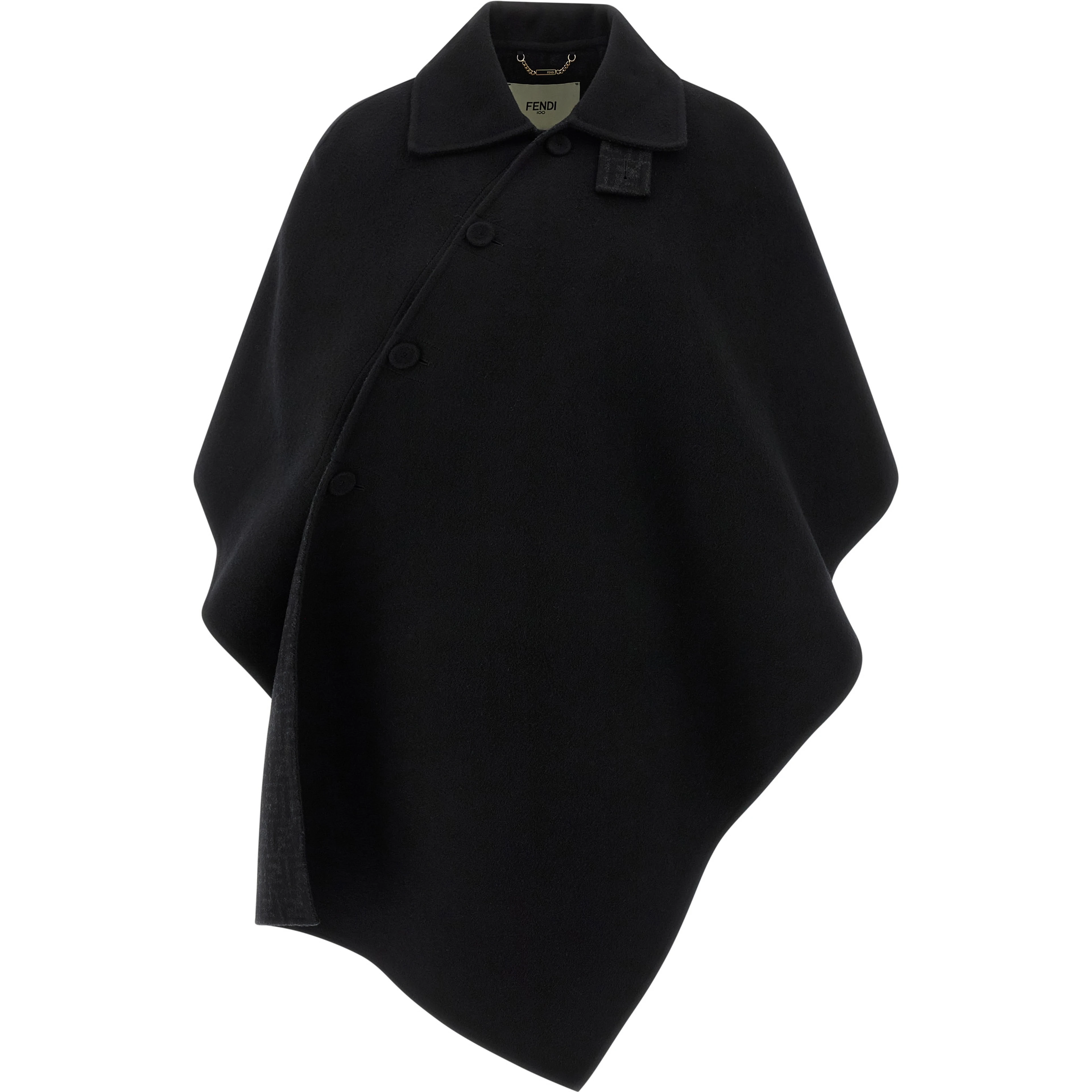 Black Virgin Wool Coat