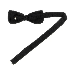 Black Silk Bowtie