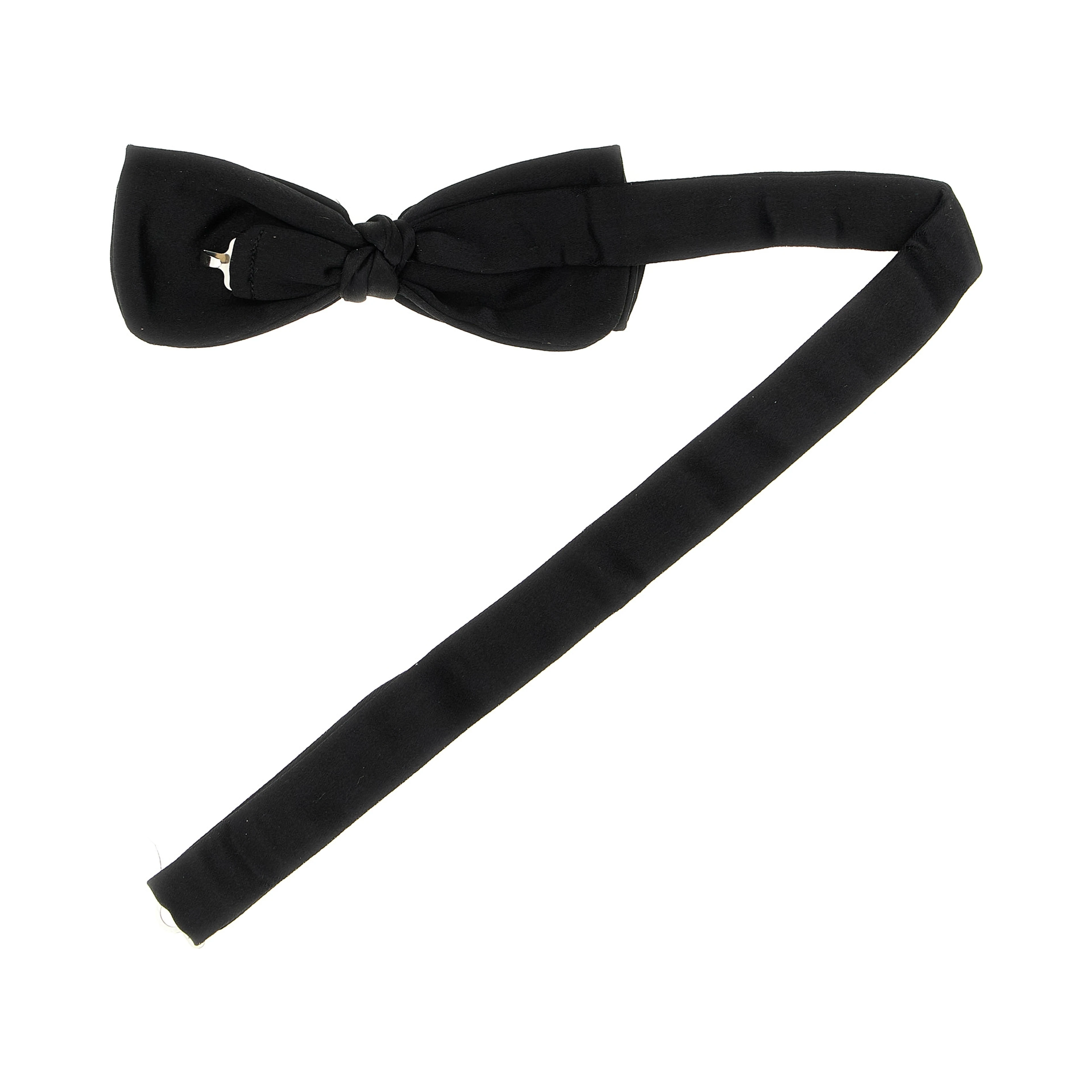 Black Silk Bowtie