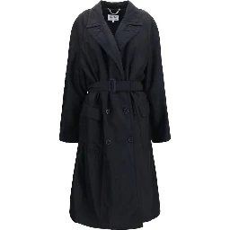 Black Wool Oves Aries Coat
