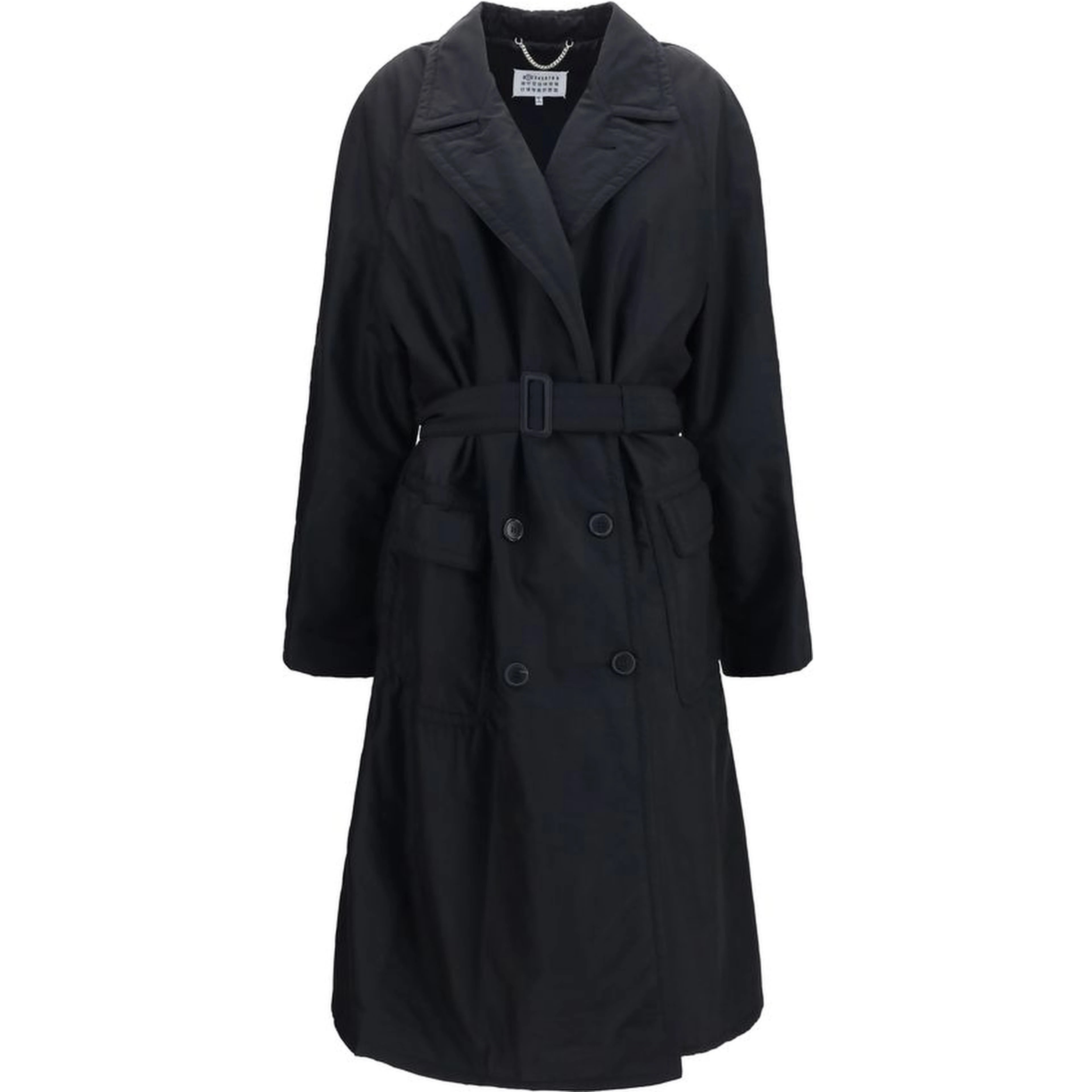 Black Wool Oves Aries Coat